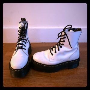 White Platform Dr. Martens